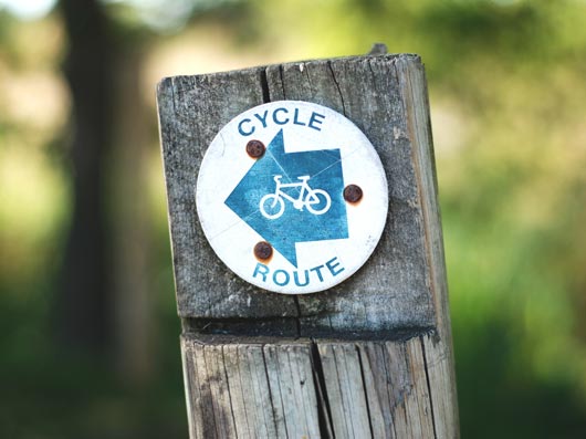 Cycle Route Sign